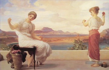  RED Malerei - das Knäuel Akademismus Frederic Leighton Winding